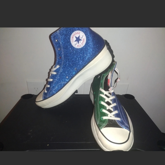 High top platform Converse multi glitter sneakers - Picture 3 of 8